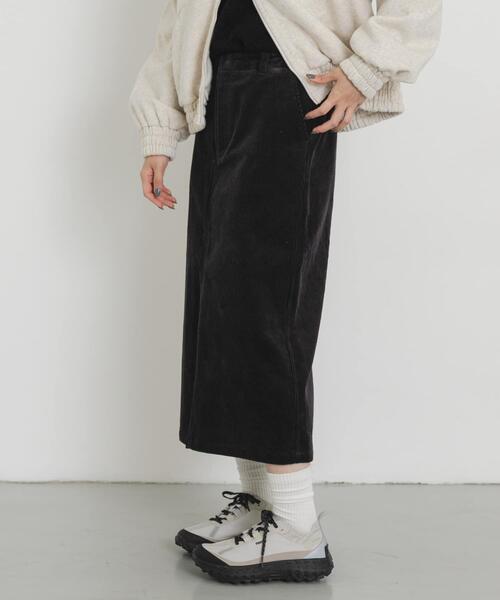 EKAL（エカル） スカート 「UR TECH」コーデュロイストレートスカート  