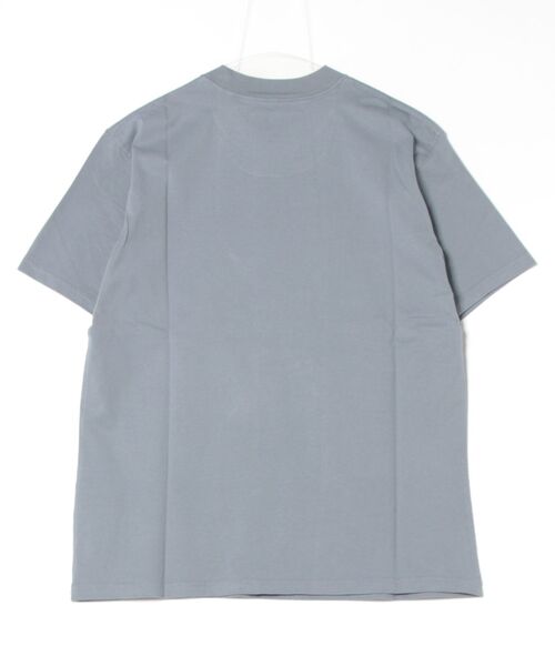 「MEN'S BIGI」 「Barbour」半袖Tシャツ 02 ブルー メンズ_画像2