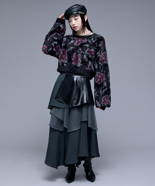 Ellno de Mavie イレヘムゴウヒチュールスカート Ellno de Mavie（エルノデメヴィ） スカート イレヘムゴウヒチュール