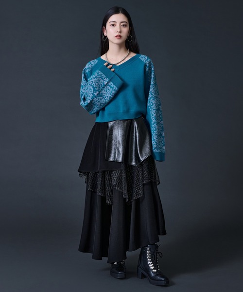 Ellno de Mavie イレヘムゴウヒチュールスカート Ellno de Mavie（エルノデメヴィ） スカート イレヘムゴウヒチュール