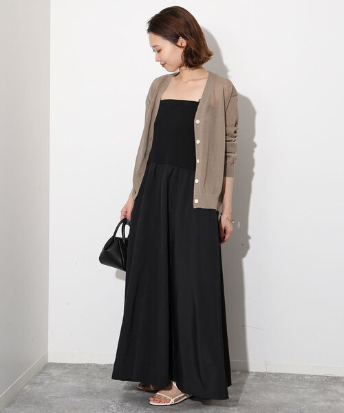 SLOBE IENA（スローブイエナ） キャミソールワンピース FREE ブラック