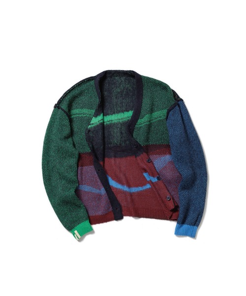 PAMM サンクスフルーツニットカーディガン グレー　パム 長袖　ニット 気狂いのニットカーディガン – pamm.officialstore