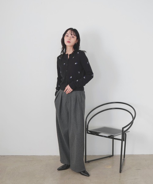 美品 刺繍ロングニットカーディガン ブラック 36 楽天市場】【最大5000円OFFクーポン! 5/16 1:59まで】 ニット
