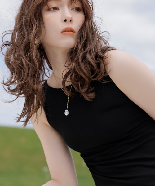 「EIMY ISTOIRE」 ノースリーブワンピース FREE ベージュ レディース_画像5