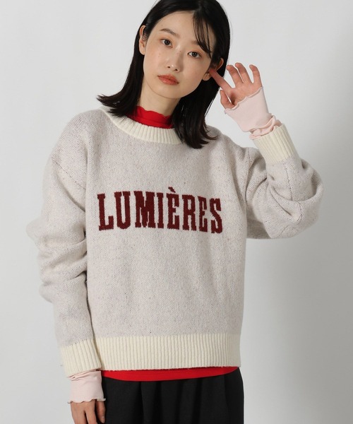 ☆新品☆ラケルズ　コレクション　ヴィンテージ　ハンドメイド　ニットセーター LAKOLE（ラコレ） ニット セーター 6ゲージロゴジャガードニット