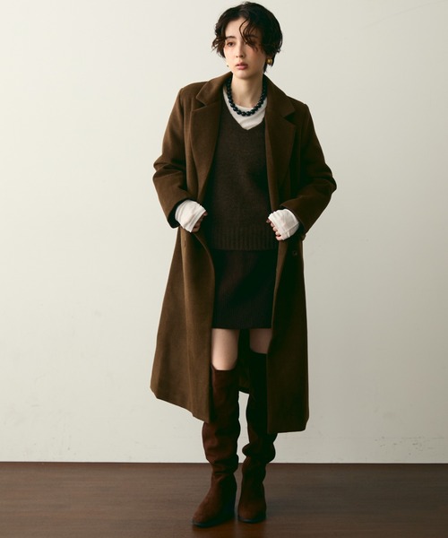 Trish（トリッシュ） コート チェスターコート 裏キルティング