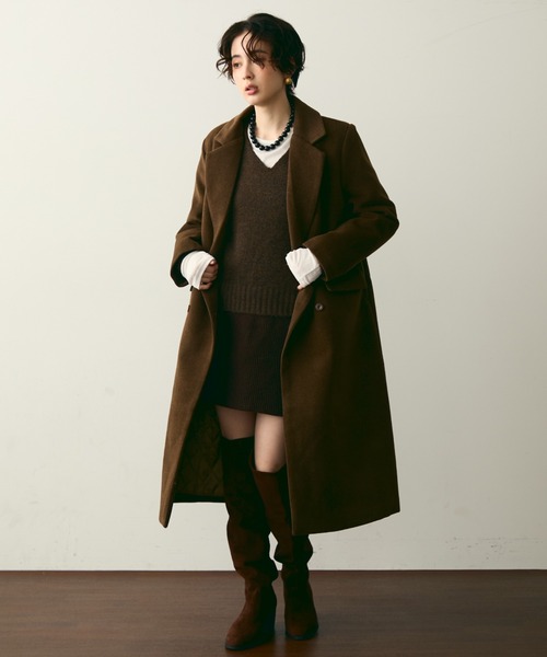 Trish（トリッシュ） コート チェスターコート 裏キルティング