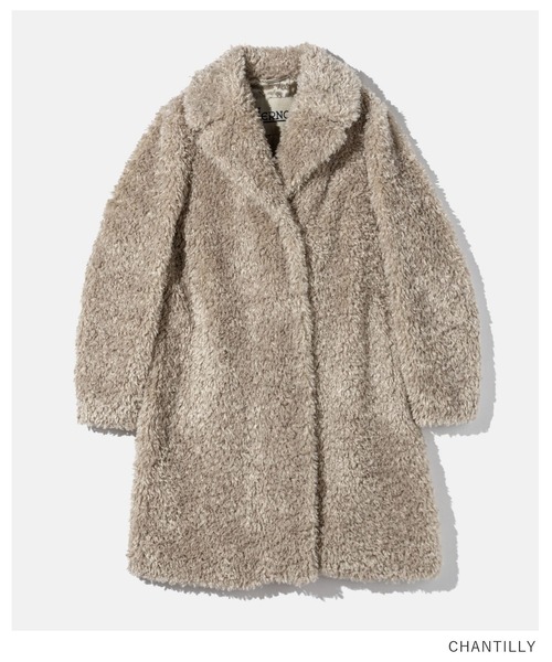 美品★HERNO｜ふわふわ 最高級レッキスラビットファー ムートンコート 42 HERNO（ヘルノ） ムートンコート ボアコート HERNO CURLY ALTERNATIVE