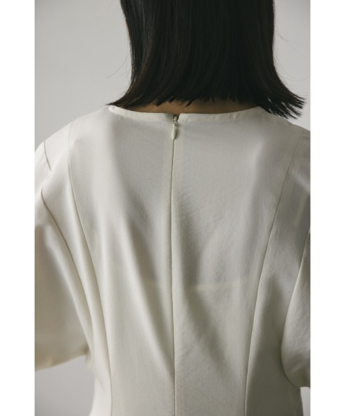 「STYLEMIXER」 半袖ワンピース SMALL アイボリー レディース_画像9
