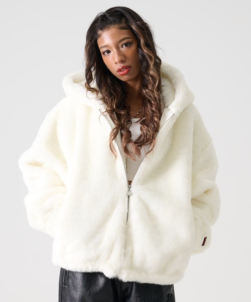 FUBU（フブ） ブルゾン アウター ブランド Faux Far Hooded Jacket