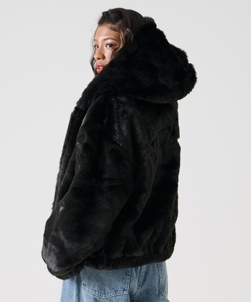 FUBU（フブ） ブルゾン アウター ブランド Faux Far Hooded Jacket