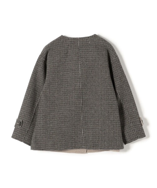 「SHIPS any」 ノーカラーコート ONE SIZE ネイビー レディース_画像4