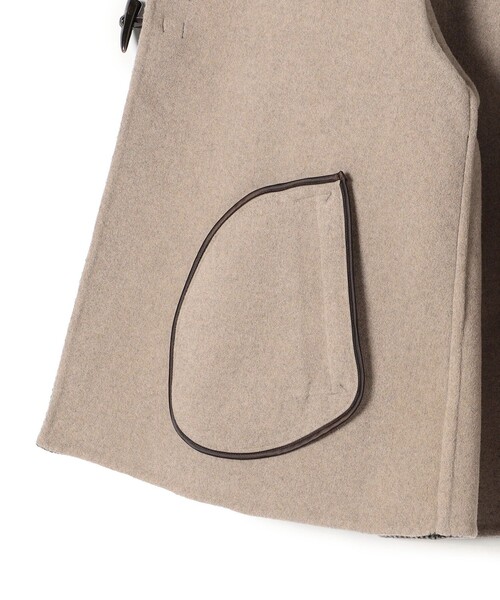 「SHIPS any」 ノーカラーコート ONE SIZE ネイビー レディース_画像8