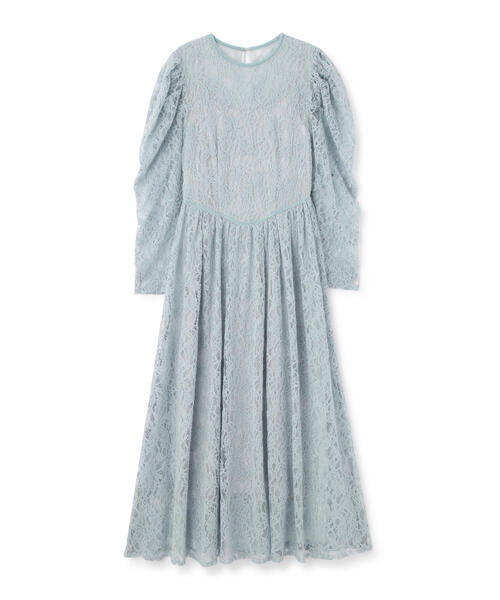 「JILL STUART」 長袖ワンピース 2 ネイビー レディース_画像2