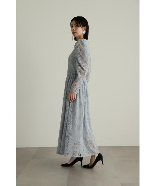 「JILL STUART」 長袖ワンピース 2 ネイビー レディース_画像5