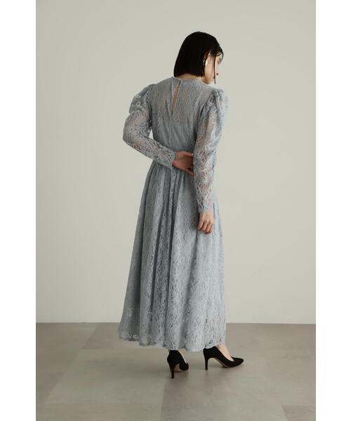 「JILL STUART」 長袖ワンピース 2 ネイビー レディース_画像6