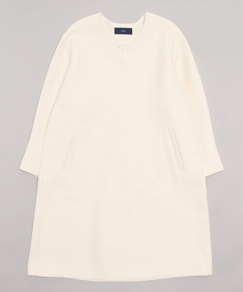 SHIPS（シップス） ノーカラーコート 36 ベージュ レディース