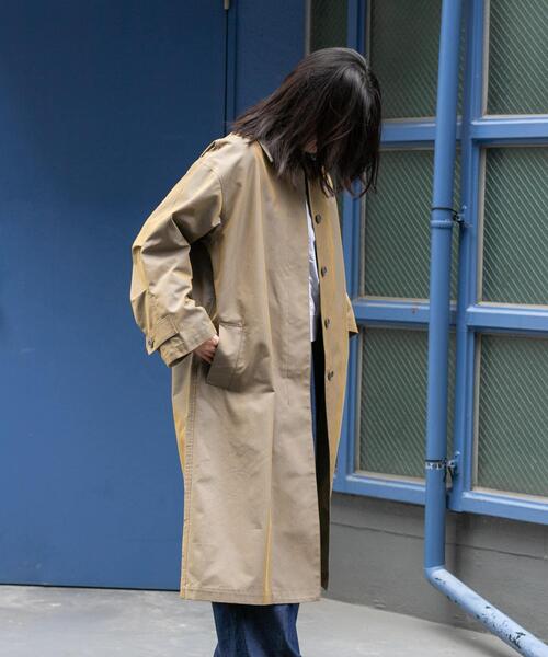 【新品】EKAL アーバンリサーチ　T/Cツイルステンカラーコート T/Cツイルステンカラーコート(One ベージュ): アウター｜URBAN