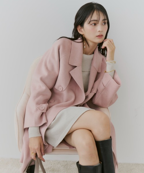 「TITTY&CO.」 チェスターコート FREE グレー レディース_画像2