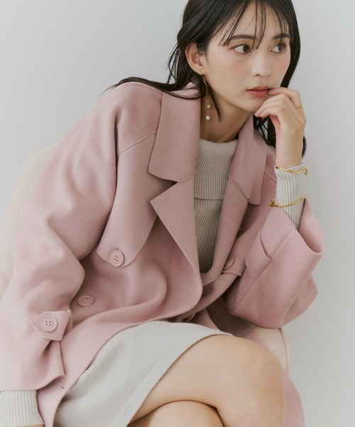 「TITTY&CO.」 チェスターコート FREE グレー レディース_画像3