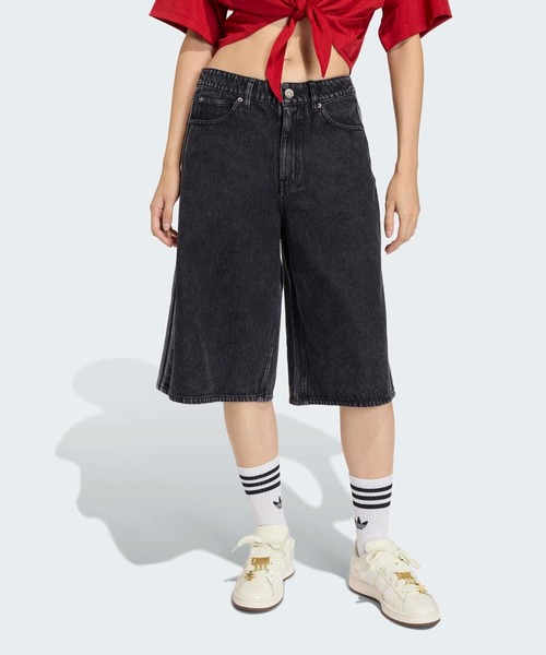 adidas（アディダス） ハーフパンツ ワイドパンツ ジーンズ デニム