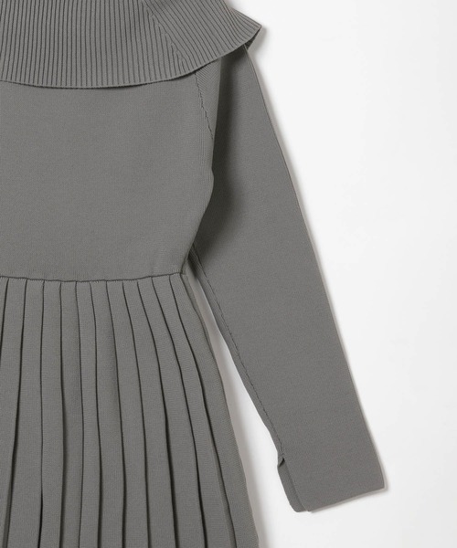 「Heather」 ニットワンピース FREE グレー レディース_画像5