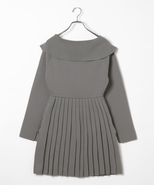 「Heather」 ニットワンピース FREE グレー レディース_画像9