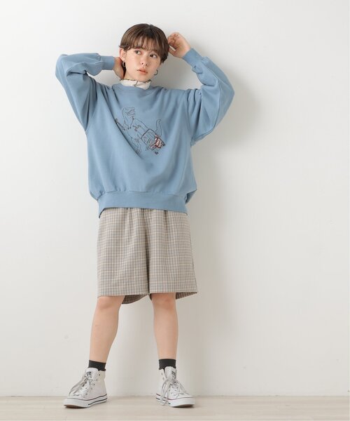 「DOUBLE NAME」 ハーフパンツ FREE ブラック レディース_画像4