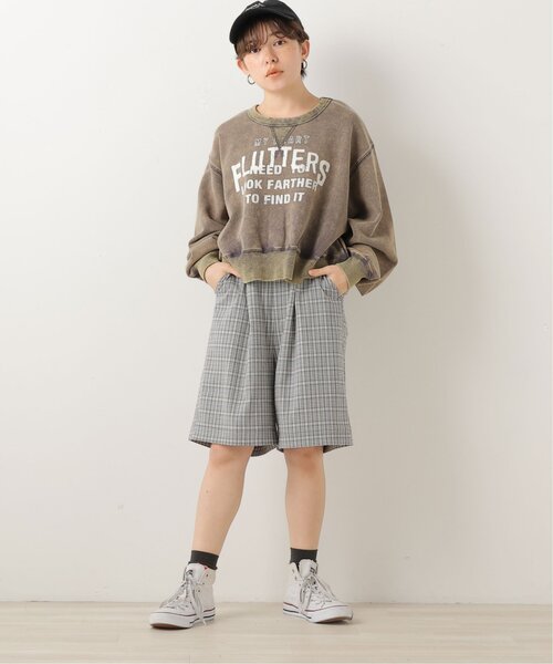 「DOUBLE NAME」 ハーフパンツ FREE ブラック レディース_画像8