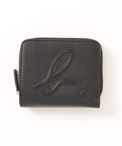 新品未使用✨agnes b. 折り財布 三つ折り ロゴ金具 レザー ブラック agnes b.（アニエスベー） 財布 FREE ブラック レディース : ZOZOTOWN
