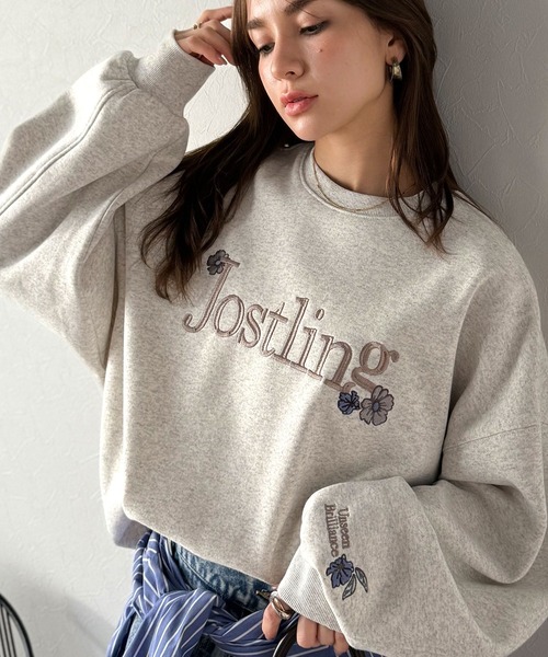 「classicalelf」 スウェットカットソー LARGE グレイッシュベージュ レディース_画像2