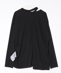 「SHAREEF」 長袖Tシャツ 2 ブラック メンズの画像2