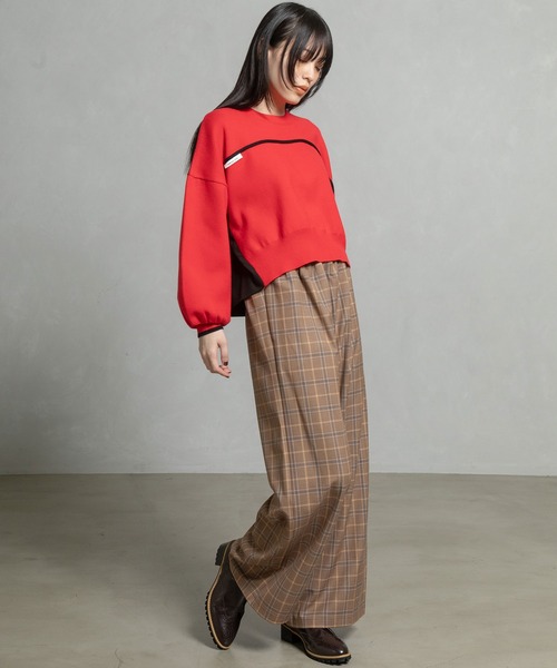 「MARECHAL TERRE」 長袖ニット MEDIUM ブラウン レディース_画像6