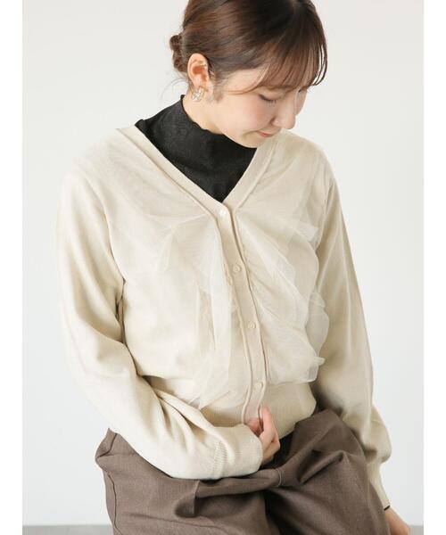 「Te chichi TERRASSE」 カーディガン F オフホワイト レディース_画像3