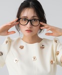 伊達メガネ メガネ 眼鏡 ボストン型メガネ レ...の詳細画像2
