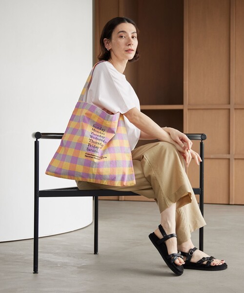 ショルダーバッグ バッグ 「別注」「beej」チェック 2WAY ワン 