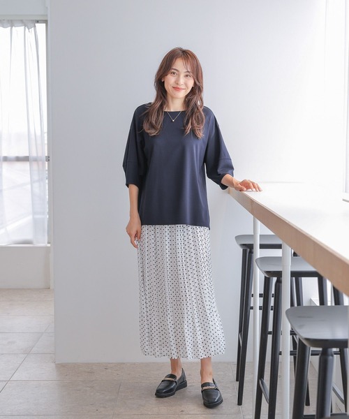 「Elura」 プリーツスカート フリー ホワイト レディース_画像7