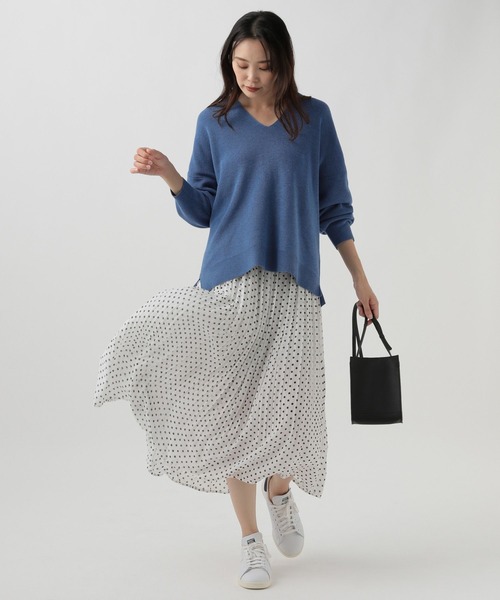 「Elura」 プリーツスカート フリー ホワイト レディース_画像9