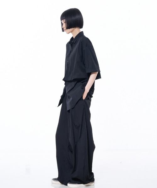 NOMINE（ノミネ） ブラウス シャツ 半袖 ロングヨーク ハーフスリーブ
