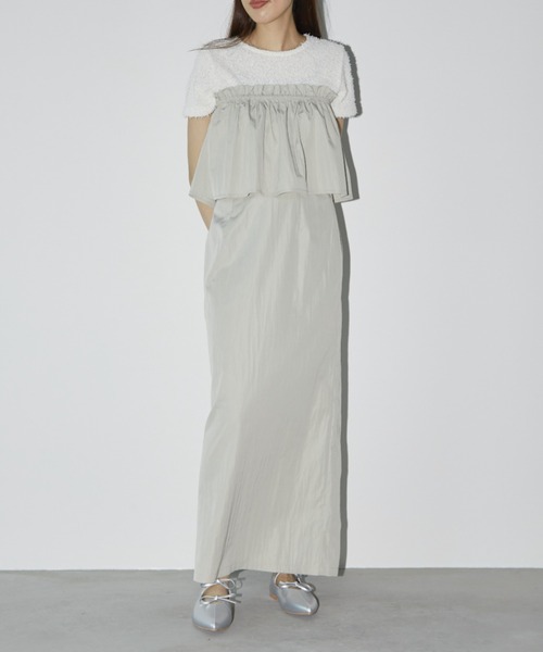 「Aunt Marie's」 スカート - グレイッシュベージュ レディース_画像9