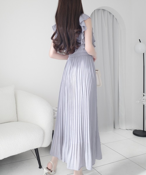「mily bilet」 半袖ワンピース MEDIUM ブルー レディース_画像9