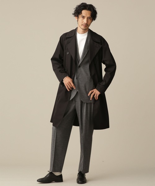 「NANO universe」 トレンチコート S ネイビー メンズ_画像5