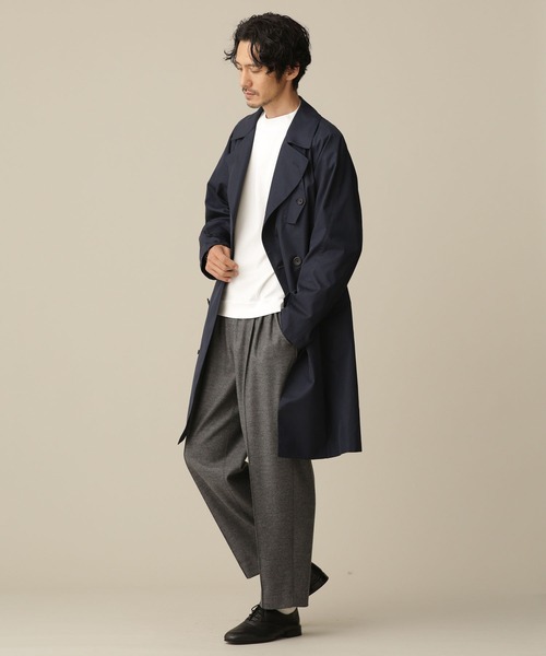 「NANO universe」 トレンチコート S ネイビー メンズ_画像9