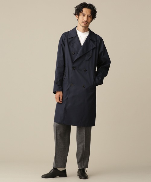 「NANO universe」 トレンチコート S ネイビー メンズ_画像10