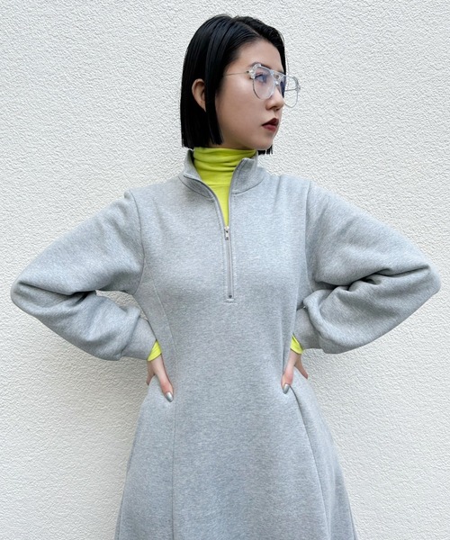 「Narcissus」 長袖ワンピース FREE グレー レディース_画像3