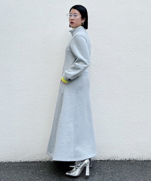 「Narcissus」 長袖ワンピース FREE グレー レディース_画像6