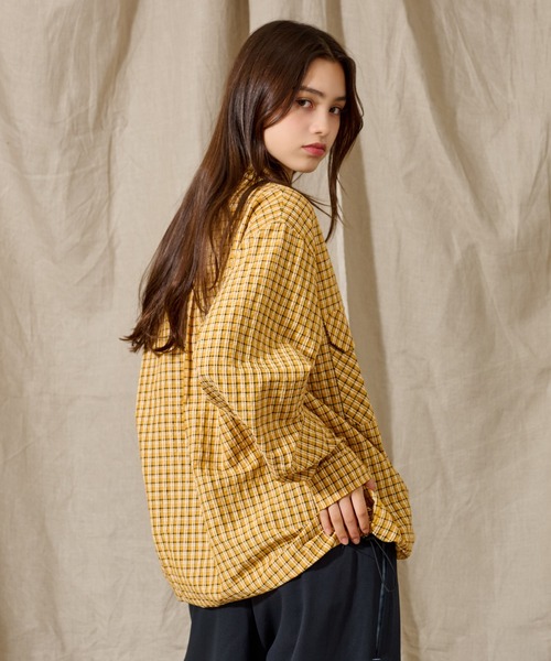 「WETTEMPT」 長袖シャツ MEDIUM グリーン メンズ_画像3