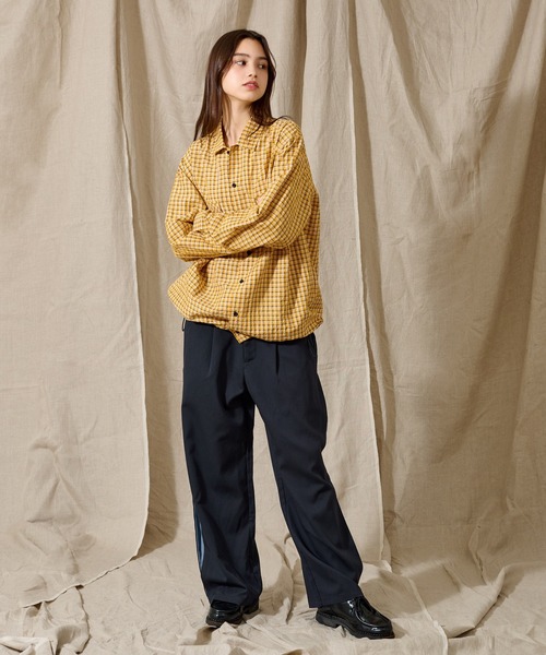 「WETTEMPT」 長袖シャツ MEDIUM グリーン メンズ_画像7