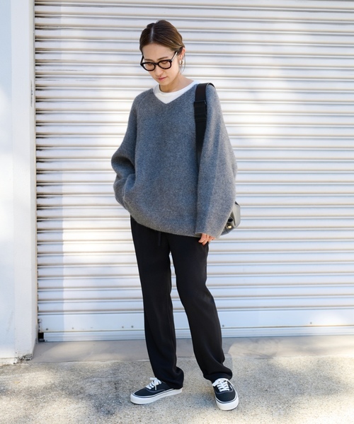 FRAMeWORK（フレームワーク） イージーパンツ 34 ネイビー レディース