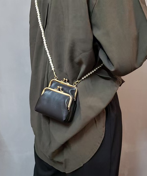 MAISON SELECT ショルダーバッグ バッグ ミニ 2C21-MZ パールチェーン